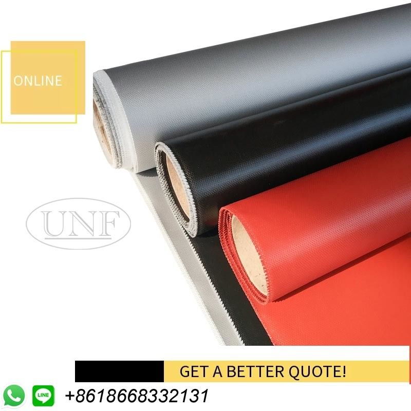 1-Sided Silicone Coated Glass Fabric 0.45mm Low Toxicity High Strength